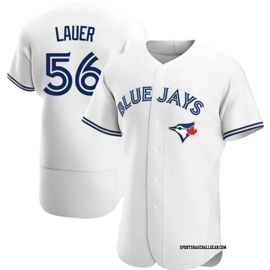Eric Lauer Men's Toronto Blue Jays White Authentic Home Jersey