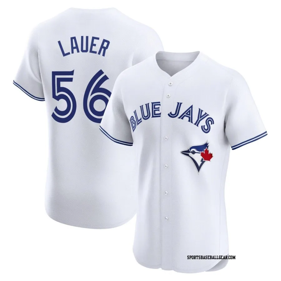 Eric Lauer Men's Toronto Blue Jays White Elite Home Jersey