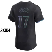 Eric Orze Men's Tampa Bay Rays Charcoal Elite 2024 City Connect Jersey