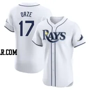 Eric Orze Men's Tampa Bay Rays White Elite Home Jersey