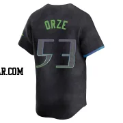 Eric Orze Youth Tampa Bay Rays Charcoal Limited 2024 City Connect Jersey