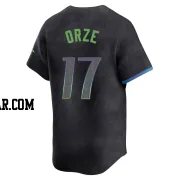 Eric Orze Youth Tampa Bay Rays Charcoal Limited 2024 City Connect Jersey