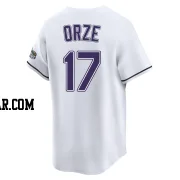 Eric Orze Youth Tampa Bay Rays White Limited Throwback Cooperstown Jersey