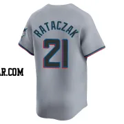 Eric Rataczak Men's Miami Marlins Gray Limited Road Jersey