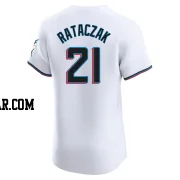 Eric Rataczak Men's Miami Marlins White Elite Home Jersey