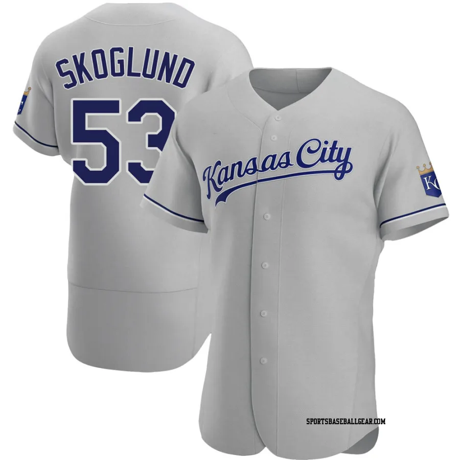 Eric Skoglund Men's Kansas City Royals Gray Authentic Road Jersey