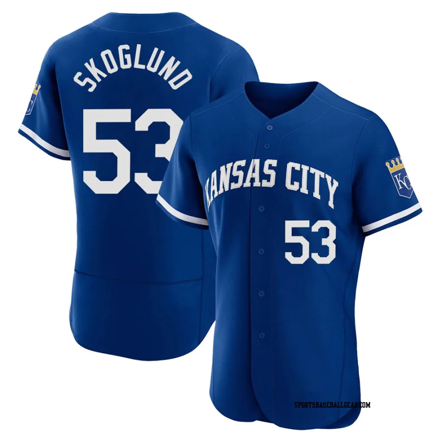 Eric Skoglund Men's Kansas City Royals Royal Authentic 2022 Alternate Jersey