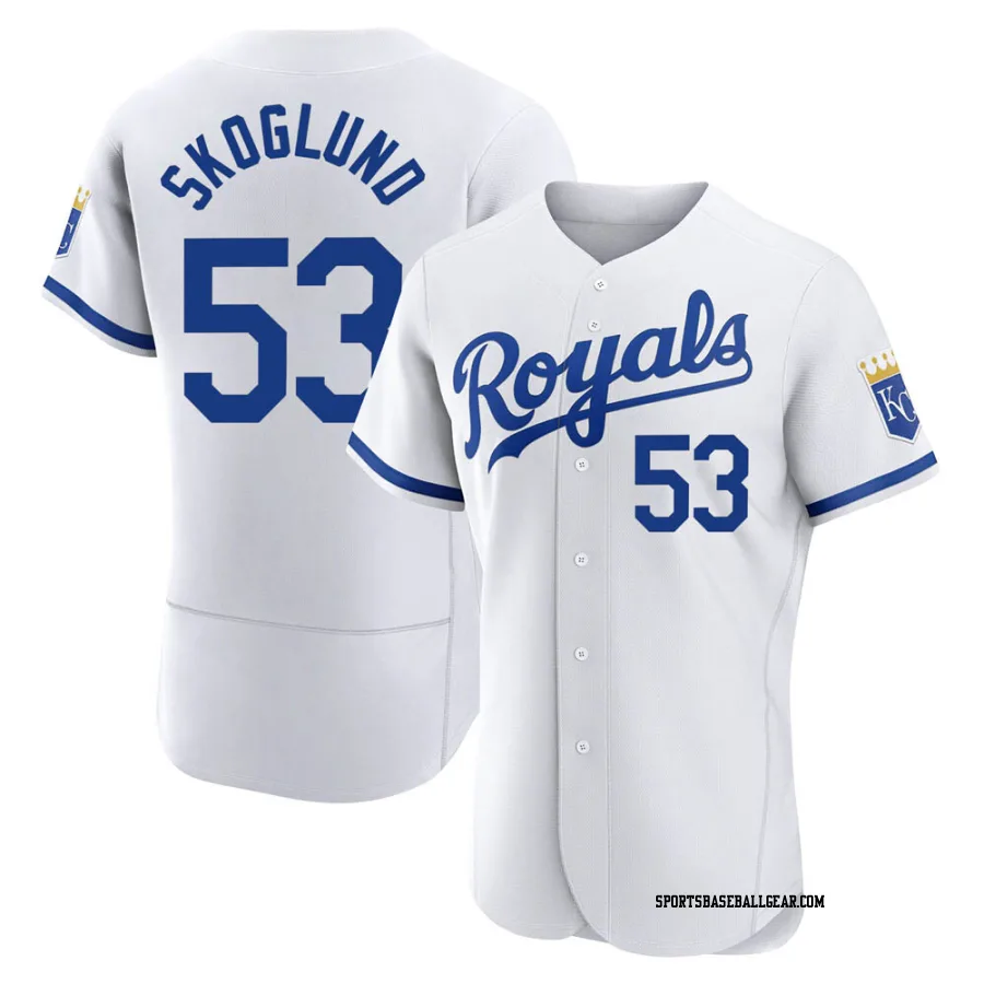 Eric Skoglund Men's Kansas City Royals White Authentic 2022 Home Jersey