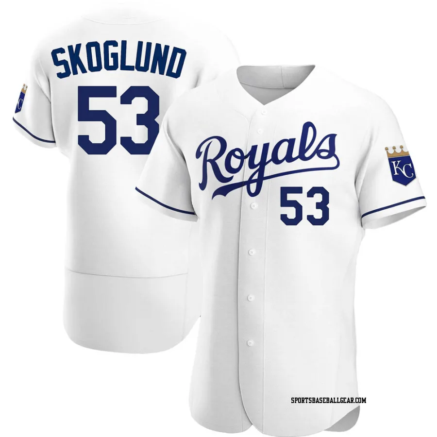 Eric Skoglund Men's Kansas City Royals White Authentic Home Jersey
