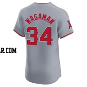 Eric Wagaman Men's Los Angeles Angels Gray Elite Road Jersey