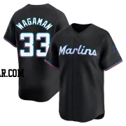 Eric Wagaman Men's Miami Marlins Black Limited Alternate Jersey