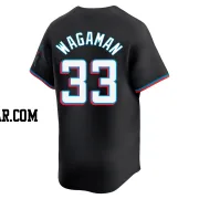 Eric Wagaman Men's Miami Marlins Black Limited Alternate Jersey