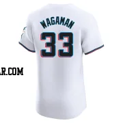 Eric Wagaman Men's Miami Marlins White Elite Home Jersey