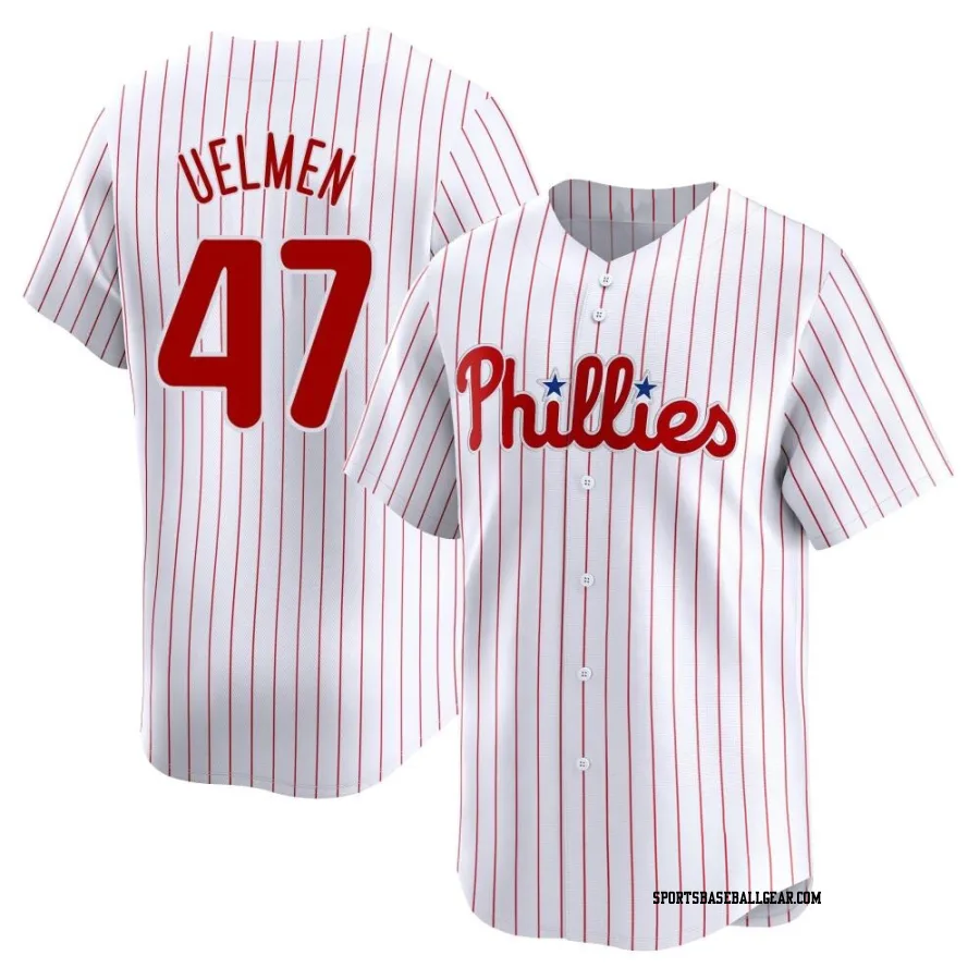 Erich Uelmen Youth Philadelphia Phillies White Limited Home Jersey