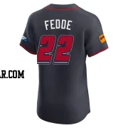 Erick Fedde Men's Atlanta Braves Navy Elite 2025 Speedway Classic Alternate Jersey