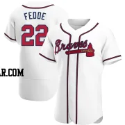 Erick Fedde Men's Atlanta Braves White Authentic Home Jersey