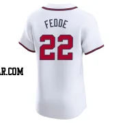 Erick Fedde Men's Atlanta Braves White Elite Home Jersey