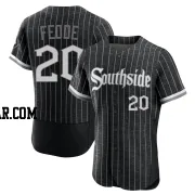 Erick Fedde Men's Chicago White Sox Black Authentic 2021 City Connect Jersey