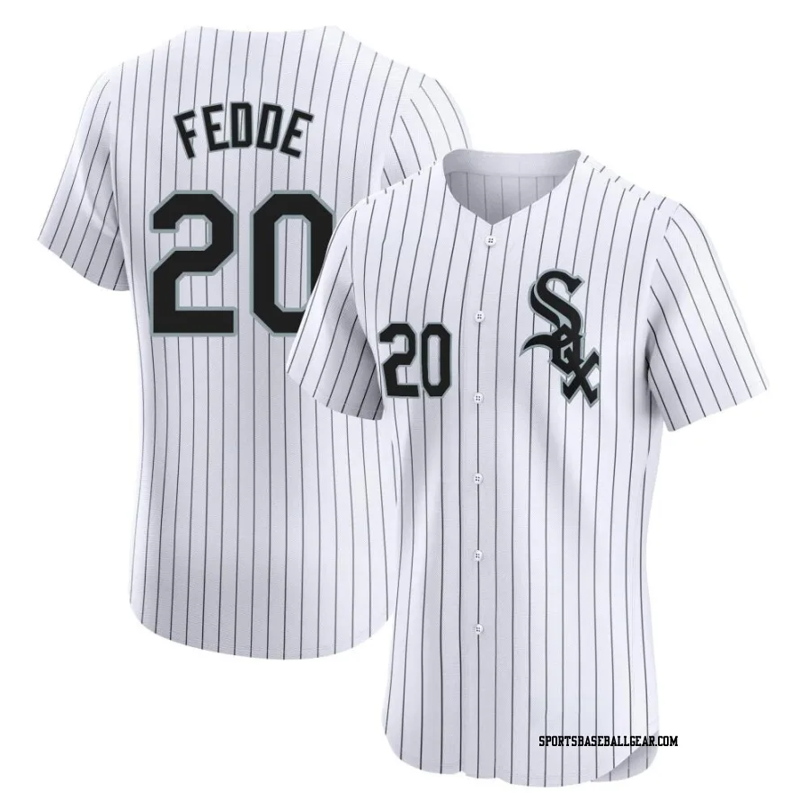 Erick Fedde Men's Chicago White Sox White Elite Home Jersey