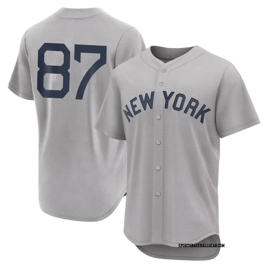 Erick Leal Men's New York Yankees Gray Authentic 2021 Field of Dreams Jersey