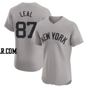 Erick Leal Men's New York Yankees Gray Elite Road Jersey