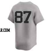 Erick Leal Men's New York Yankees Gray Limited Away 2nd Jersey