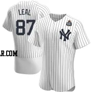 Erick Leal Men's New York Yankees White Authentic Home 2024 World Series Jersey