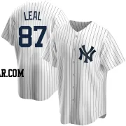 Erick Leal Men's New York Yankees White Replica Home Jersey