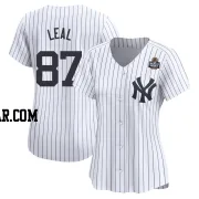 Erick Leal Women's New York Yankees White Limited Yankee Home 2024 World Series Jersey