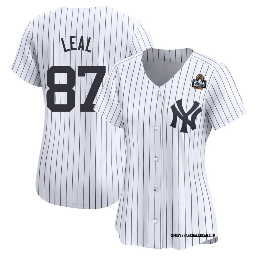 Erick Leal Women's New York Yankees White Limited Yankee Home 2024 World Series Jersey