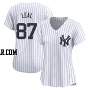 Erick Leal Women's New York Yankees White Limited Yankee Home Jersey