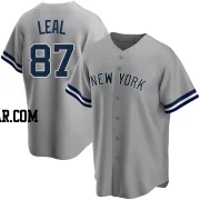 Erick Leal Youth New York Yankees Gray Replica Road Name Jersey