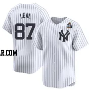Erick Leal Youth New York Yankees White Limited Yankee Home 2024 World Series Jersey