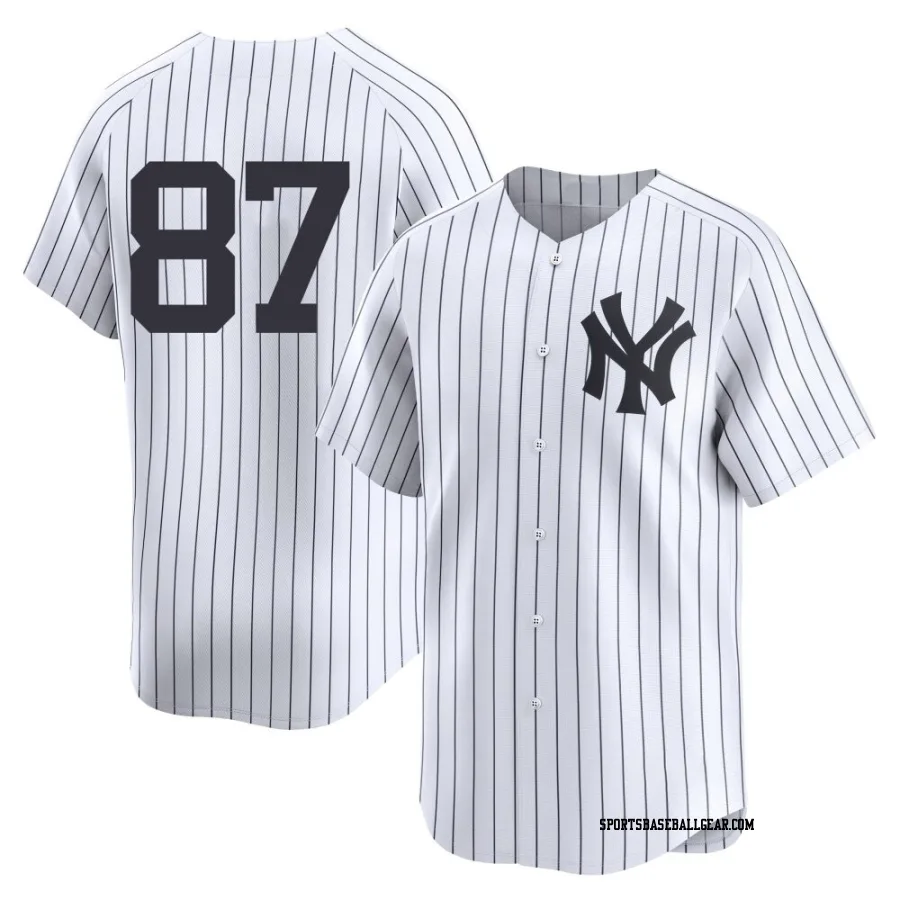 Erick Leal Youth New York Yankees White Limited Yankee Home 2nd Jersey