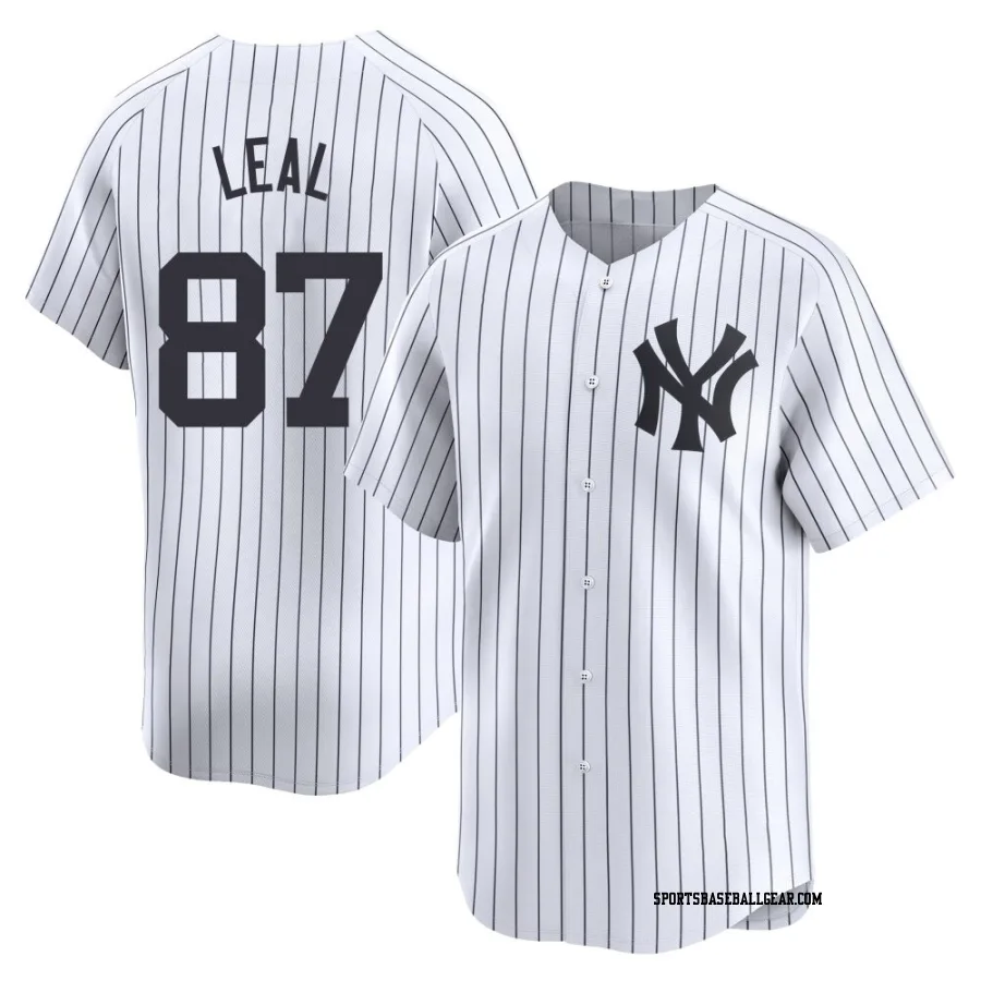 Erick Leal Youth New York Yankees White Limited Yankee Home Jersey