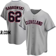 Erik Sabrowski Youth Cleveland Guardians Gray Replica Road Jersey