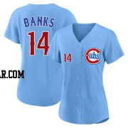 Ernie Banks Women's Chicago Cubs Royal Limited 2nd Alternate Jersey