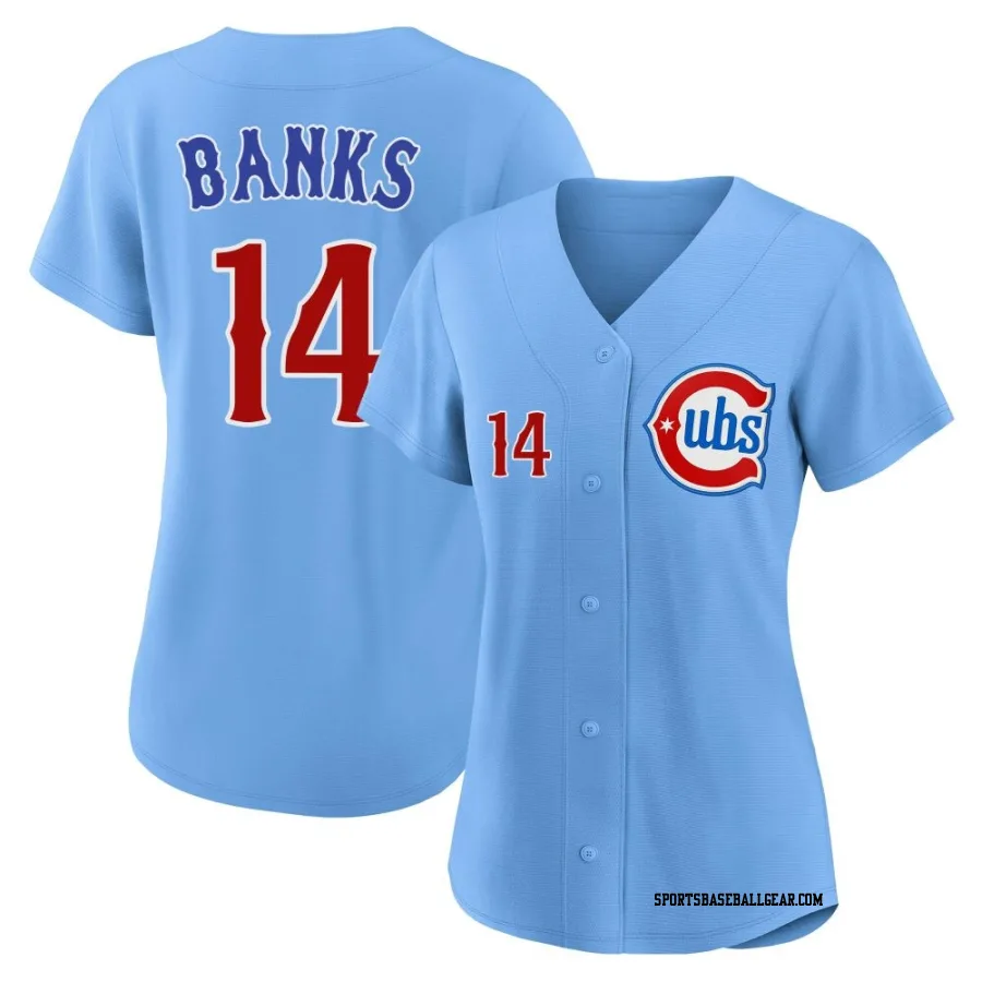 Ernie Banks Women's Chicago Cubs Royal Limited 2nd Alternate Jersey