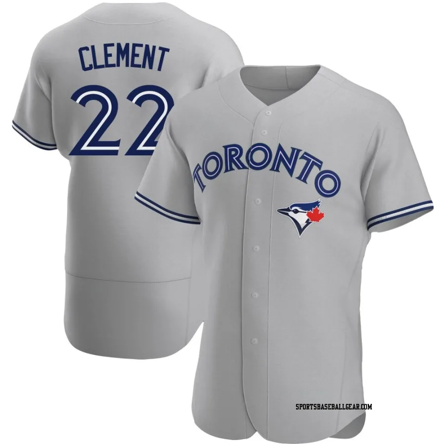 Ernie Clement Men's Toronto Blue Jays Gray Authentic Road Jersey