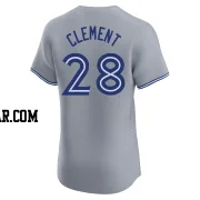 Ernie Clement Men's Toronto Blue Jays Gray Elite Road Jersey