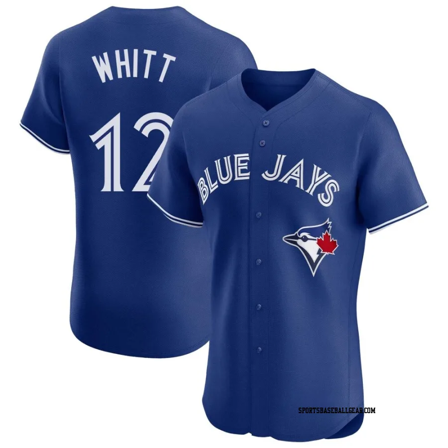 Ernie Whitt Men's Toronto Blue Jays Royal Elite Alternate Jersey