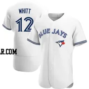 Ernie Whitt Men's Toronto Blue Jays White Authentic Home Jersey