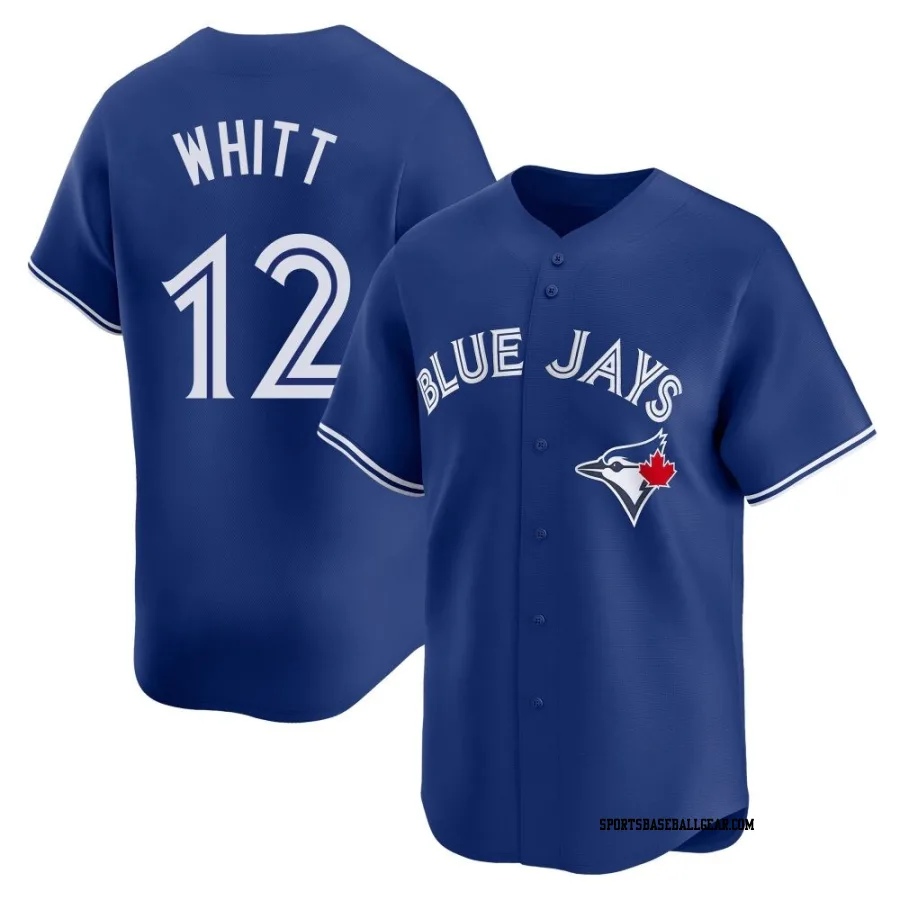 Ernie Whitt Youth Toronto Blue Jays Royal Limited Alternate Jersey