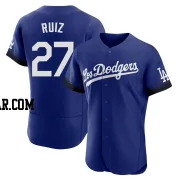 Esteury Ruiz Men's Los Angeles Dodgers Royal Authentic 2021 City Connect Jersey