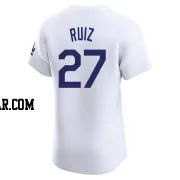 Esteury Ruiz Men's Los Angeles Dodgers White Elite Home Jersey