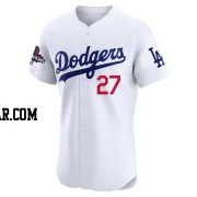 Esteury Ruiz Men's Los Angeles Dodgers White Elite Home World Series Champions Jersey