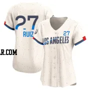 Esteury Ruiz Women's Los Angeles Dodgers Cream Limited 2024 City Connect Jersey