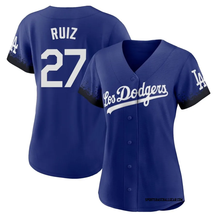 Esteury Ruiz Women's Los Angeles Dodgers Royal Authentic 2021 City Connect Jersey
