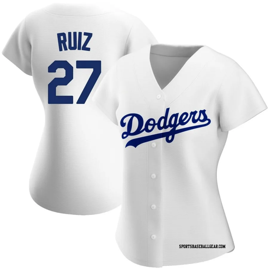 Esteury Ruiz Women's Los Angeles Dodgers White Authentic Home Jersey