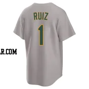 Esteury Ruiz Youth Oakland Athletics Gray Replica Away 2.0 Jersey